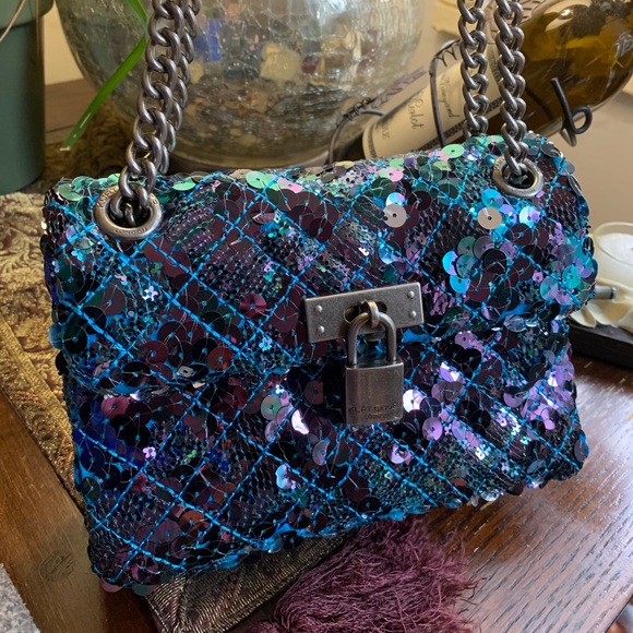 Kurt Geiger London sequins flap crosb/Shoulder - Picture 2 of 16
